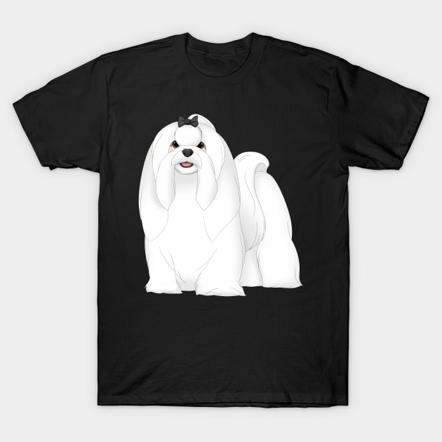 Maltese Dog T-Shirt by millersye